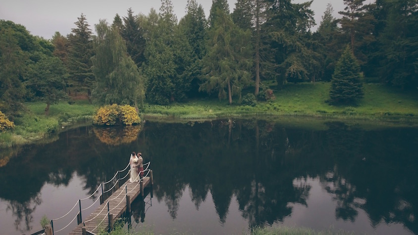 Blairquhan Castle Wedding Drone Aerial Photo Video White Balloon Films Website 2